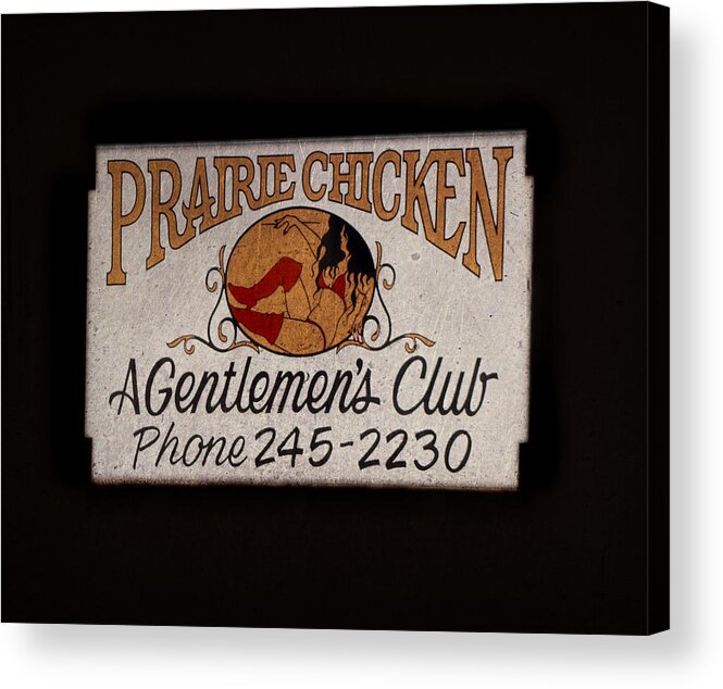  Acrylic Print featuring the photograph Prairie Chicken Gentlemen's Club by Cathy Anderson
