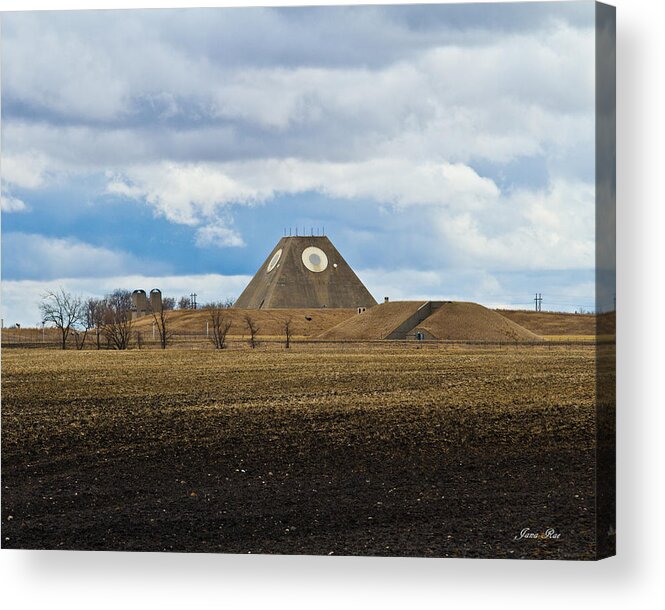 Field Acrylic Print featuring the photograph Pyramids of North Dakota by Jana Rosenkranz