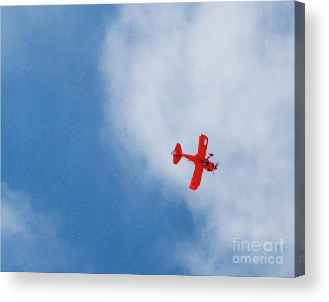 Planes Acrylic Print featuring the photograph Red Plane by Cheryl Del Toro