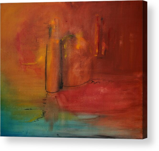 Still Acrylic Print featuring the painting Reflection Of Still Life by Jack Diamond