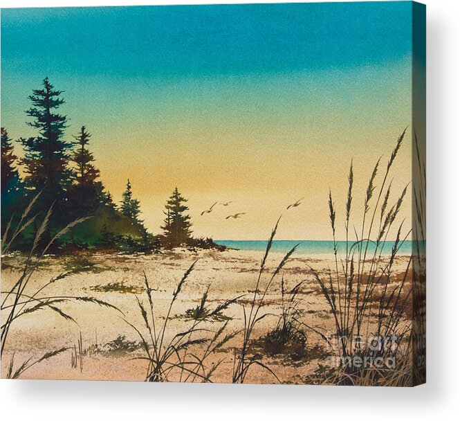Shore Acrylic Print featuring the painting Return to the Shore by James Williamson