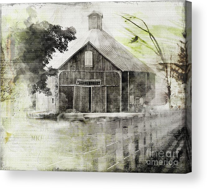 Barn Acrylic Print featuring the photograph Round Barn #1 by Looking Glass Images