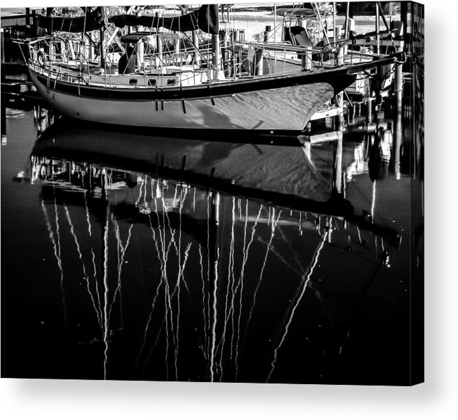 Boat Acrylic Print featuring the photograph Sailboat 06 by Hayden Hammond