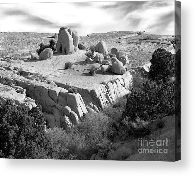 Original Acrylic Print featuring the photograph Sandstone Plateau by Christian Slanec