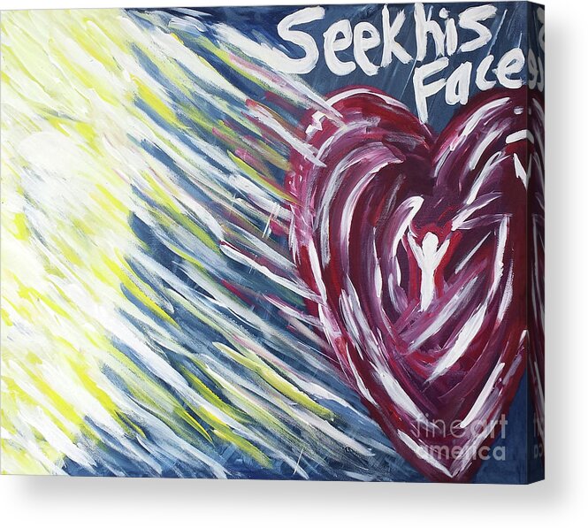 Seek His Face Acrylic Print featuring the painting Seek His Face by Curtis Sikes
