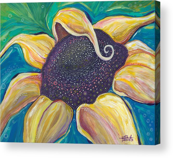 Sunflower Painting Acrylic Print featuring the painting Shine Bright by Tanielle Childers