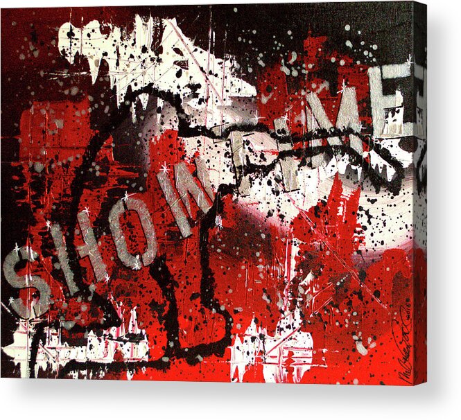Acrylic Acrylic Print featuring the painting Showtime at the Madhouse by Melissa Jacobsen