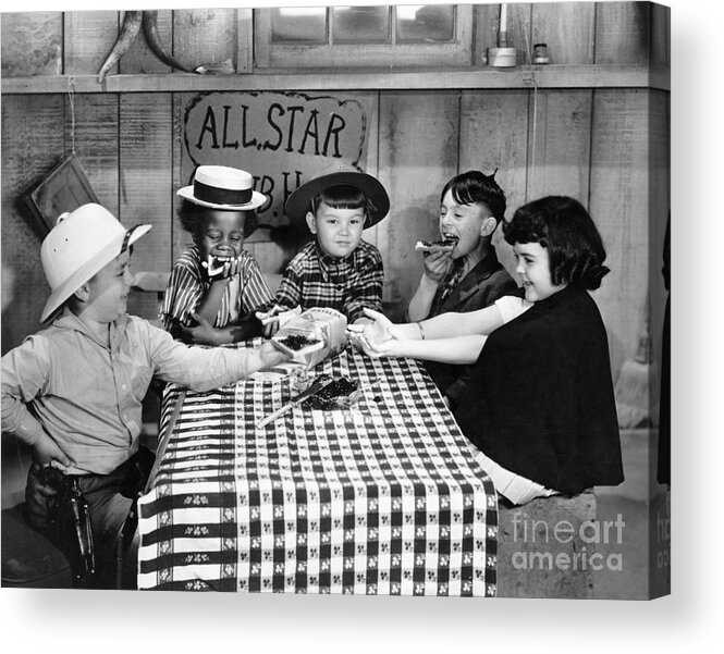 -children- Acrylic Print featuring the photograph Little Rascals by Granger