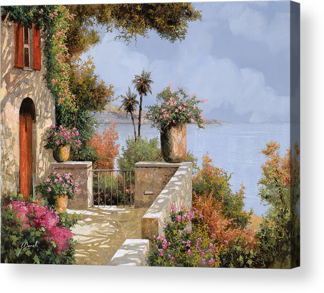 Seascape Acrylic Print featuring the painting Il Silenzio by Guido Borelli