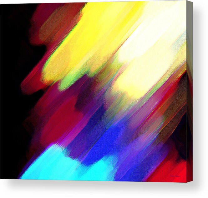 Abstract Acrylic Print featuring the painting Sivilia 1 Abstract by Donna Corless
