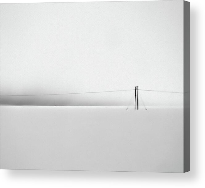 Iceland Acrylic Print featuring the photograph Snowstorm in Iceland by Winnie Chrzanowski