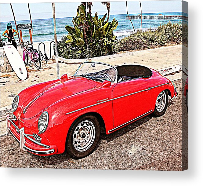 Porsche Acrylic Print featuring the photograph SoCal Speedster by Steve Natale