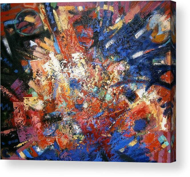 Explosion Acrylic Print featuring the painting Spirit by Gary Coleman