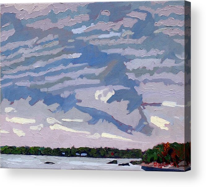 Singleton Acrylic Print featuring the painting Stable Layer by Phil Chadwick