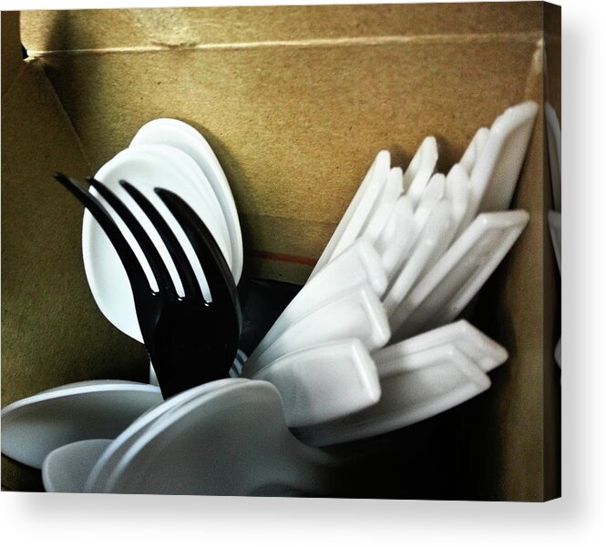 Fork Acrylic Print featuring the photograph Stickin Out by Robert Knight