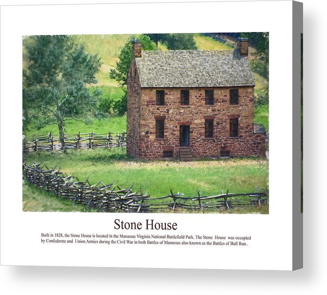 Stone House Acrylic Print featuring the photograph Stone House by Don Lovett