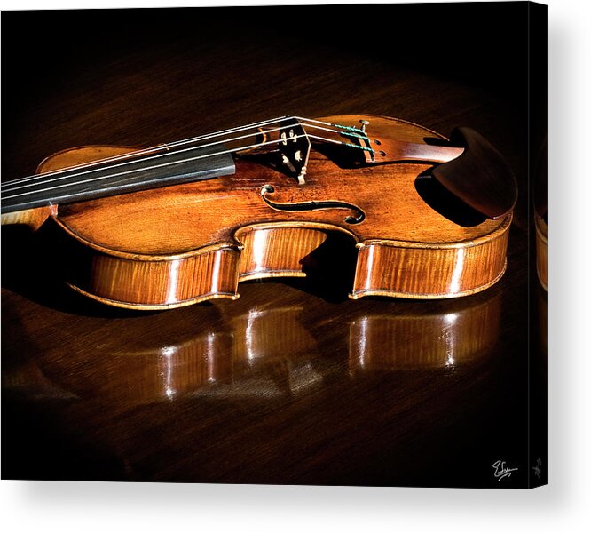 Strad Acrylic Print featuring the photograph Stradivarius in Sunlight by Endre Balogh