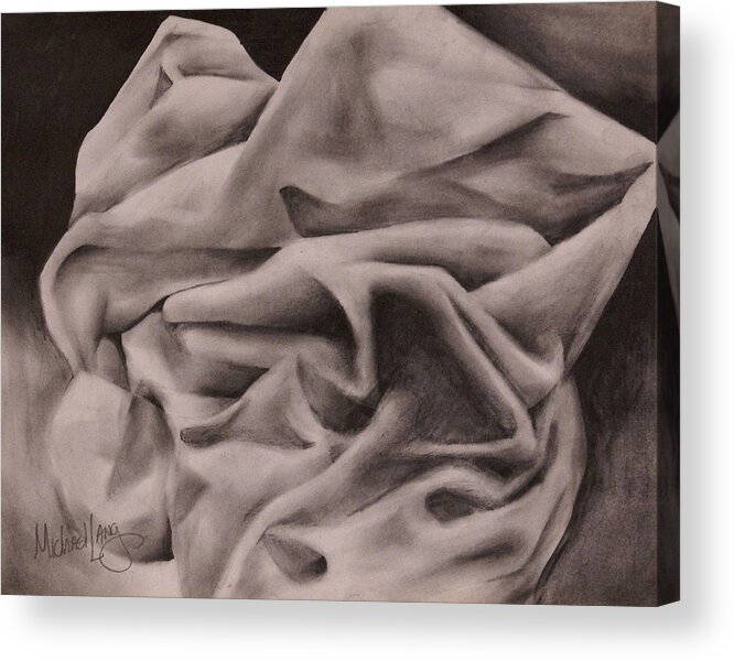 Pencil Drawing Acrylic Print featuring the drawing Study In Balance by Michael Lang