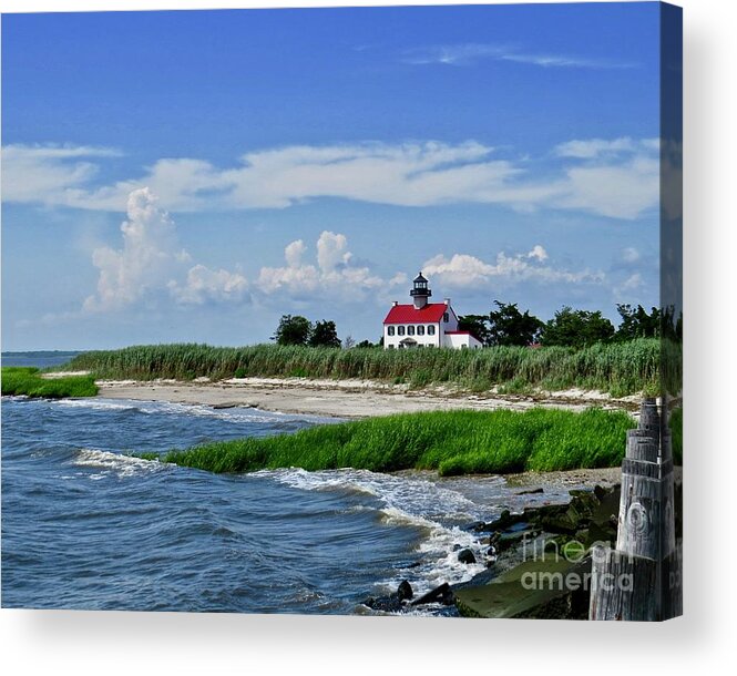 East Point Lighthouse Acrylic Print featuring the photograph Summer at East Point Lighthouse by Nancy Patterson
