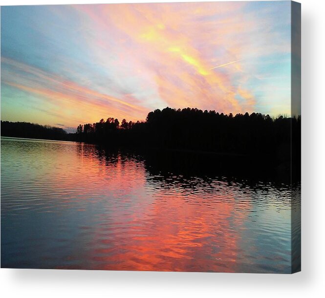 Sunset Acrylic Print featuring the photograph Sunset Late Spring by James Harris