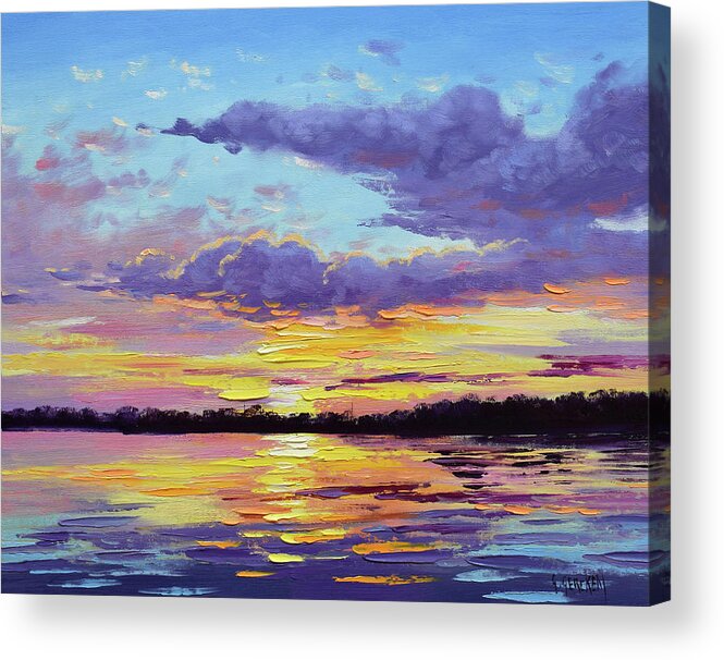 Sunset Reflections Acrylic Print By Graham Gercken