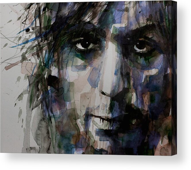 Pink Floyd Acrylic Print featuring the painting Syd Barrett by Paul Lovering