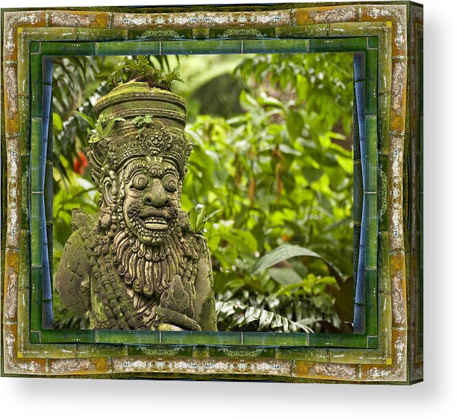 Mandalas Acrylic Print featuring the photograph Temple Guardian by Bell And Todd