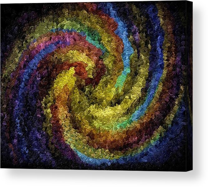 Texture Acrylic Print featuring the digital art Texture and Color Abound by Terry Mulligan