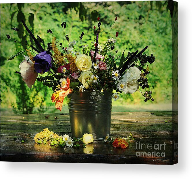 Flowers Acrylic Print featuring the photograph Thanks by Binka Kirova