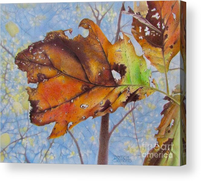 Fall Acrylic Print featuring the painting Changes by Pamela Clements