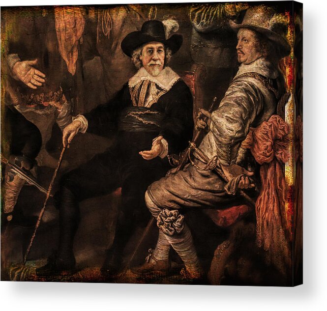  Acrylic Print featuring the photograph The Court Debate by Aleksander Rotner