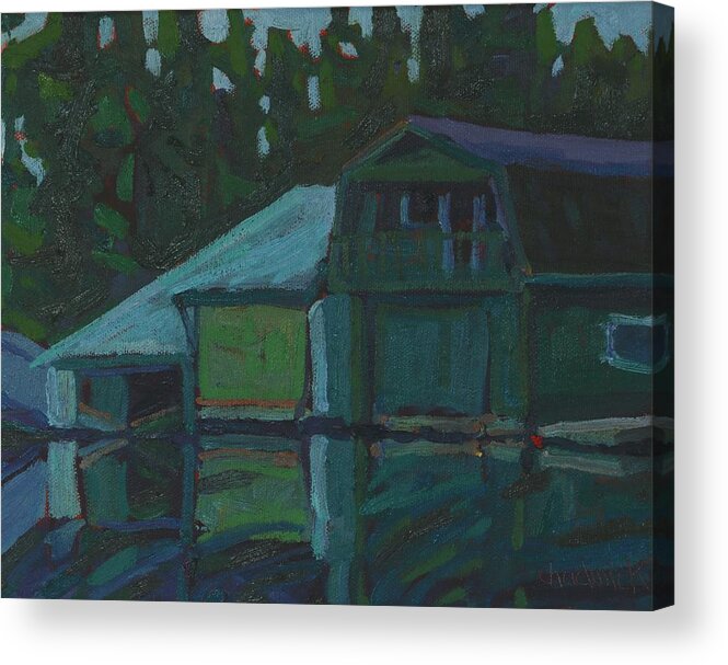 1944 Acrylic Print featuring the painting The Dentist's Honeymoon Cabin by Phil Chadwick