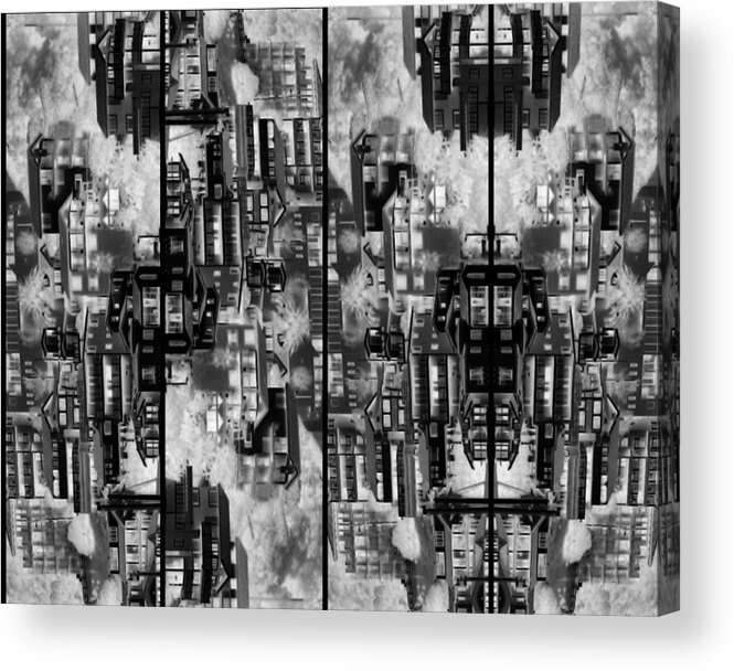 Abstract Acrylic Print featuring the photograph The Dwellings 2 by Daniel Schubarth