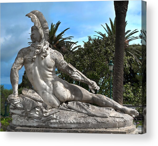Statue Acrylic Print featuring the photograph The Feather by Richard Ortolano