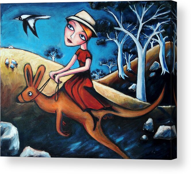 Woman Acrylic Print featuring the painting The Journey Woman by Leanne Wilkes