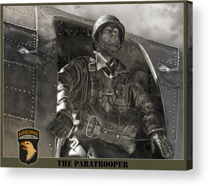 Military Acrylic Print featuring the photograph The Paratrooper by John Anderson