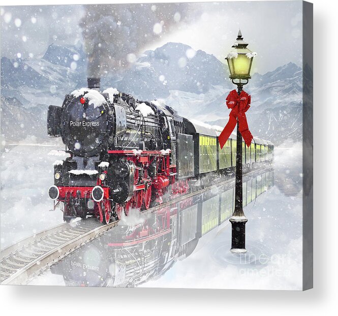Train Acrylic Print featuring the photograph The Polar Express by Juli Scalzi