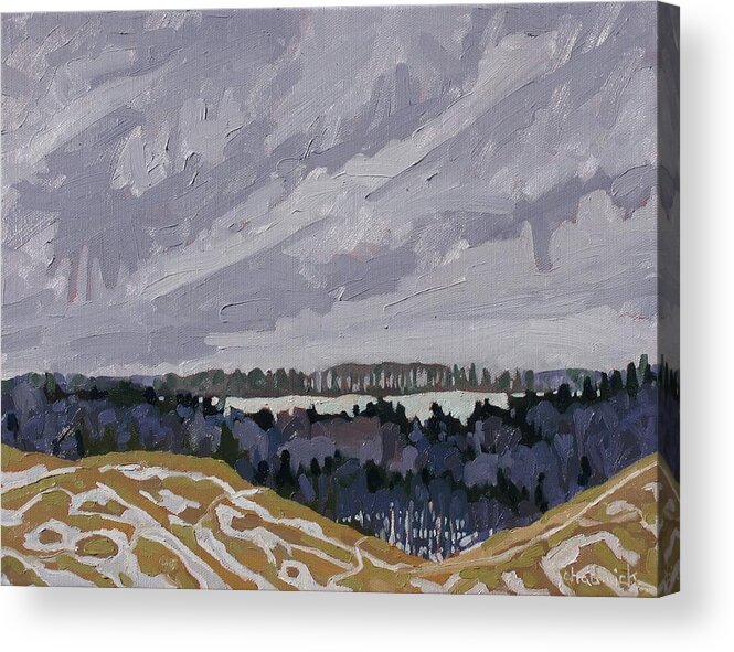871 Acrylic Print featuring the painting The See-Through Forest by Phil Chadwick