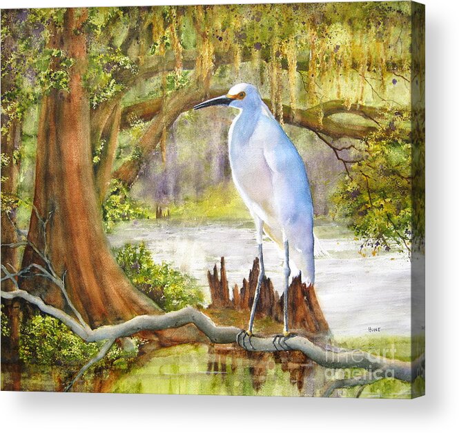 Landscape Acrylic Print featuring the painting The Stalker by Shirley Braithwaite Hunt
