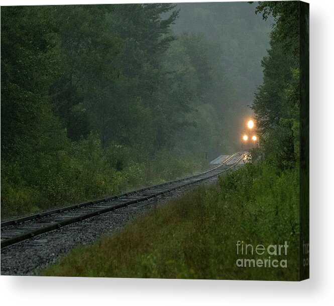 Adirondacks Acrylic Print featuring the photograph Through the Fog by Phil Spitze