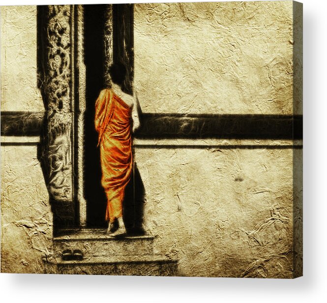 Buddha Acrylic Print featuring the photograph Time for Prayer by Cameron Wood