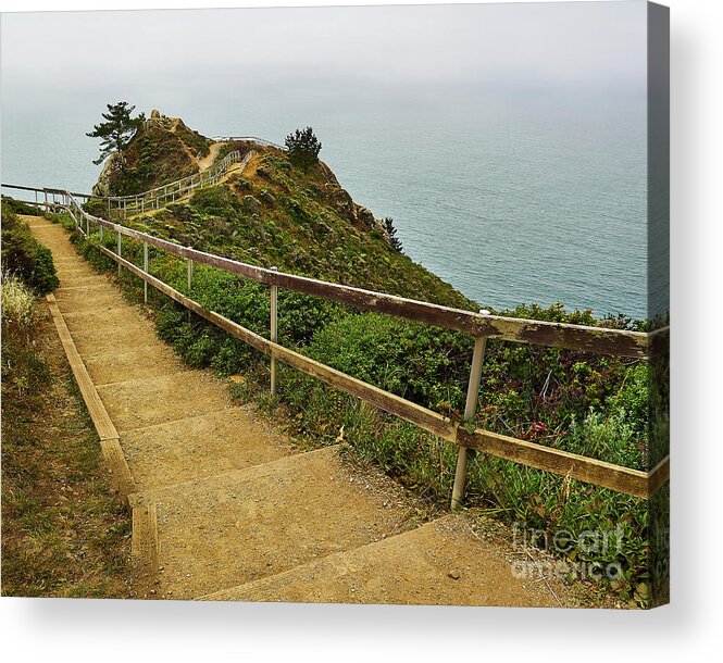 Path Acrylic Print featuring the photograph To the End of the Earth by Steve Ondrus