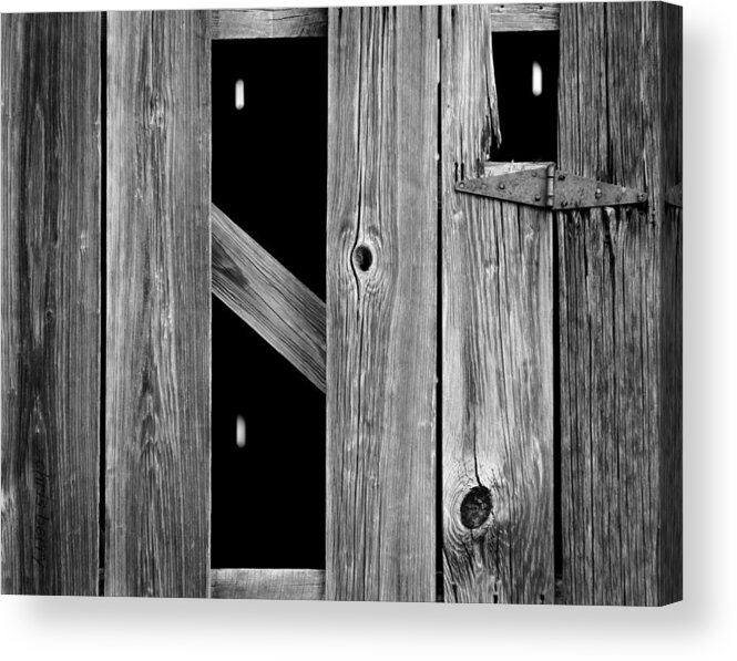Wood Acrylic Print featuring the photograph Tobacco Barn Wood Detail by Chris Berry