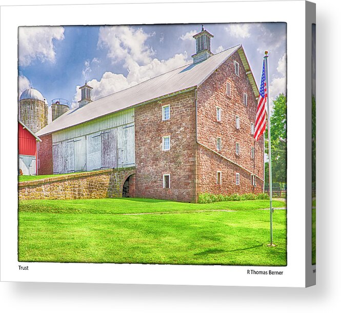 Farmland Preservation Acrylic Print featuring the photograph Trust by R Thomas Berner