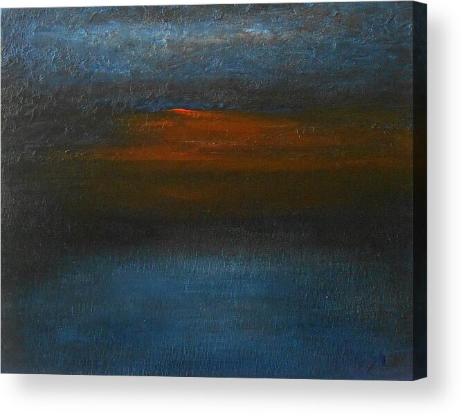 Abstract Acrylic Print featuring the painting Twilight by Jane See