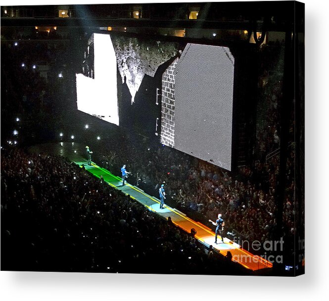 Digital Photography Acrylic Print featuring the photograph U2 Innocence And Experience Tour 2015 Opening At San Jose. 4 by Tanya Filichkin