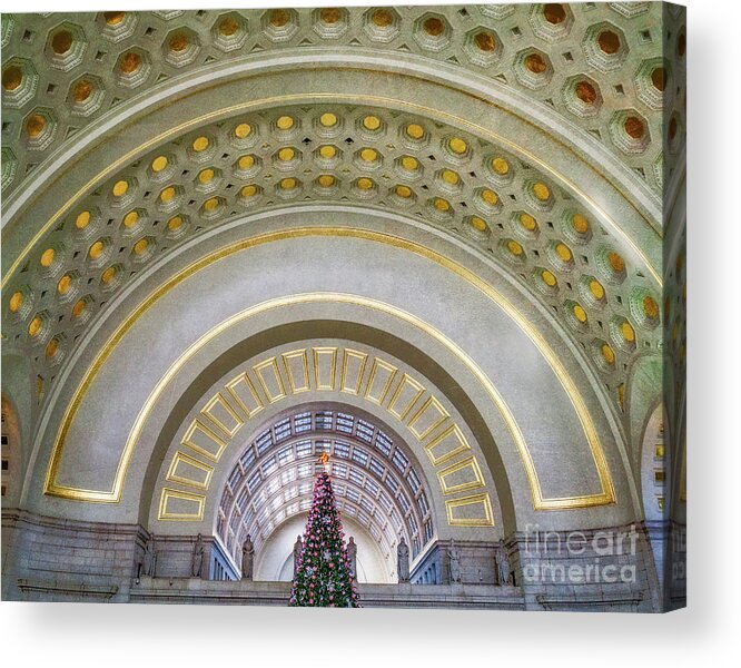 Union Station Acrylic Print featuring the photograph Union Station in December by Izet Kapetanovic