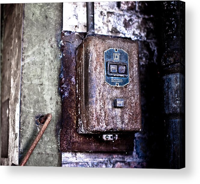 Art Acrylic Print featuring the photograph Urban Decay Start and Stop Box by Edward Myers