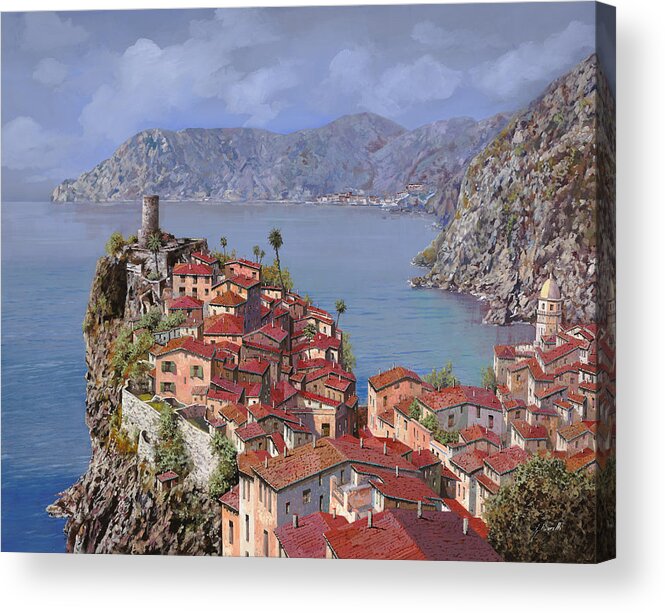 Seascapes Acrylic Print featuring the painting Vernazza-Cinque Terre by Guido Borelli