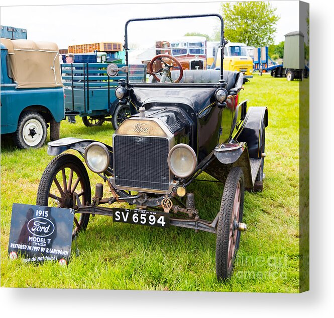 Car Acrylic Print featuring the photograph Veteran Model T Ford by Colin Rayner
